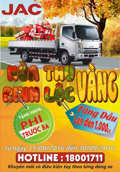 Chương trình ưu đãi:"Mùa thu vàng rinh lộc vàng" 